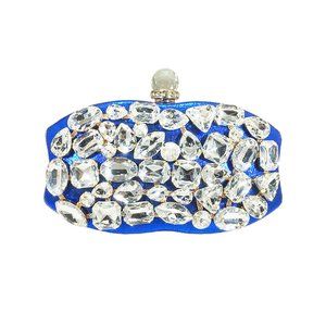Tigerstars Blue Crystal Jewel Geometric Frame Case Bag